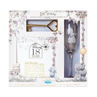 18th Birthday Plaque Glass & Key Me to You Gift Set Extra Image 2 Preview